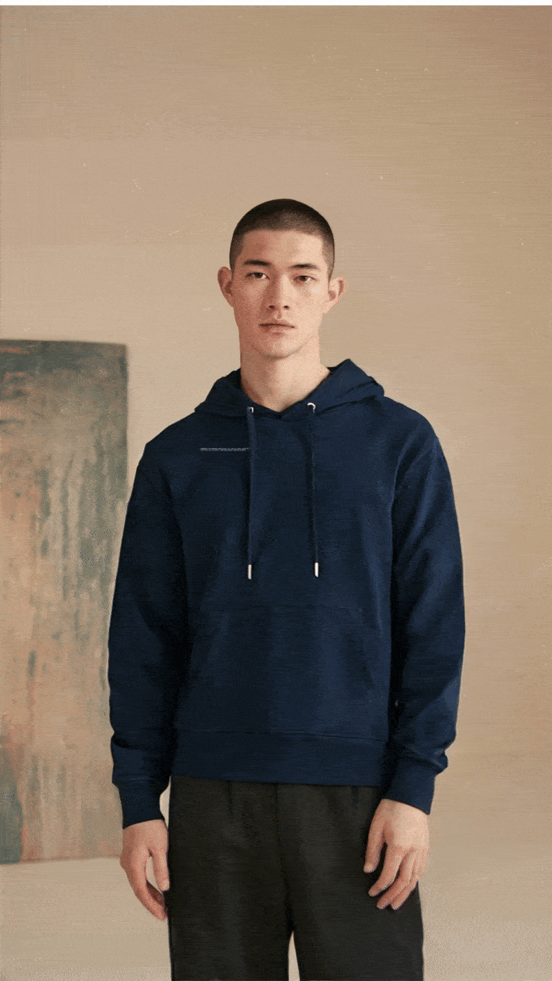 Moon Blue Organic Hoodie