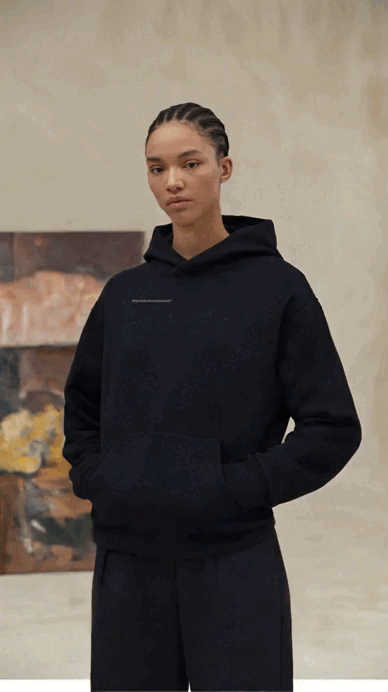 Black Ether Organic Hoodie