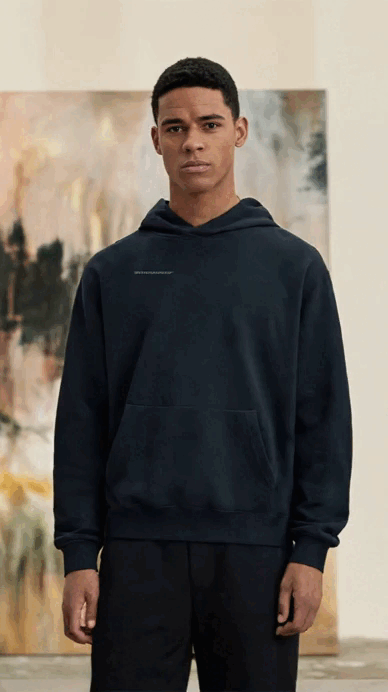 Black Ether Organic Hoodie